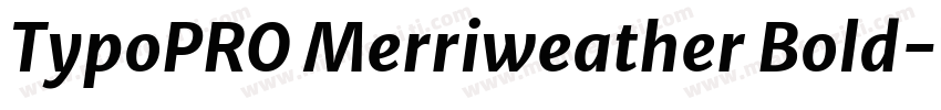TypoPRO Merriweather Bold字体转换